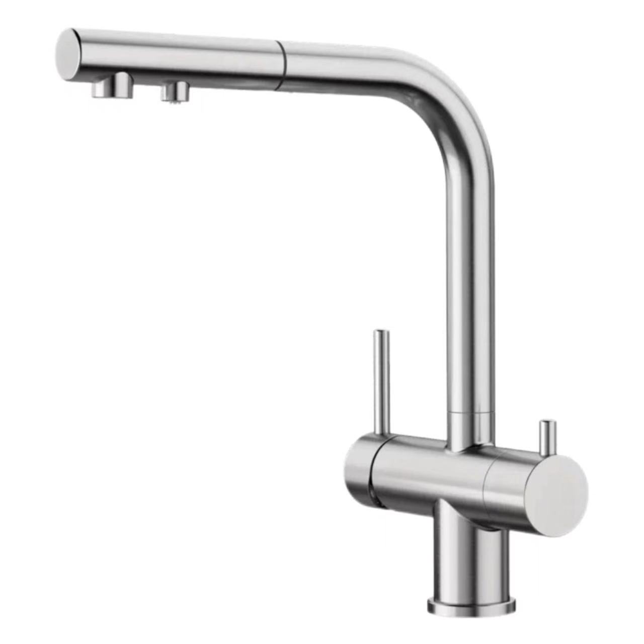 Dual-Control, Dual-Handle Pull-Out Kitchen Water Մաքրիչ Ծորակ