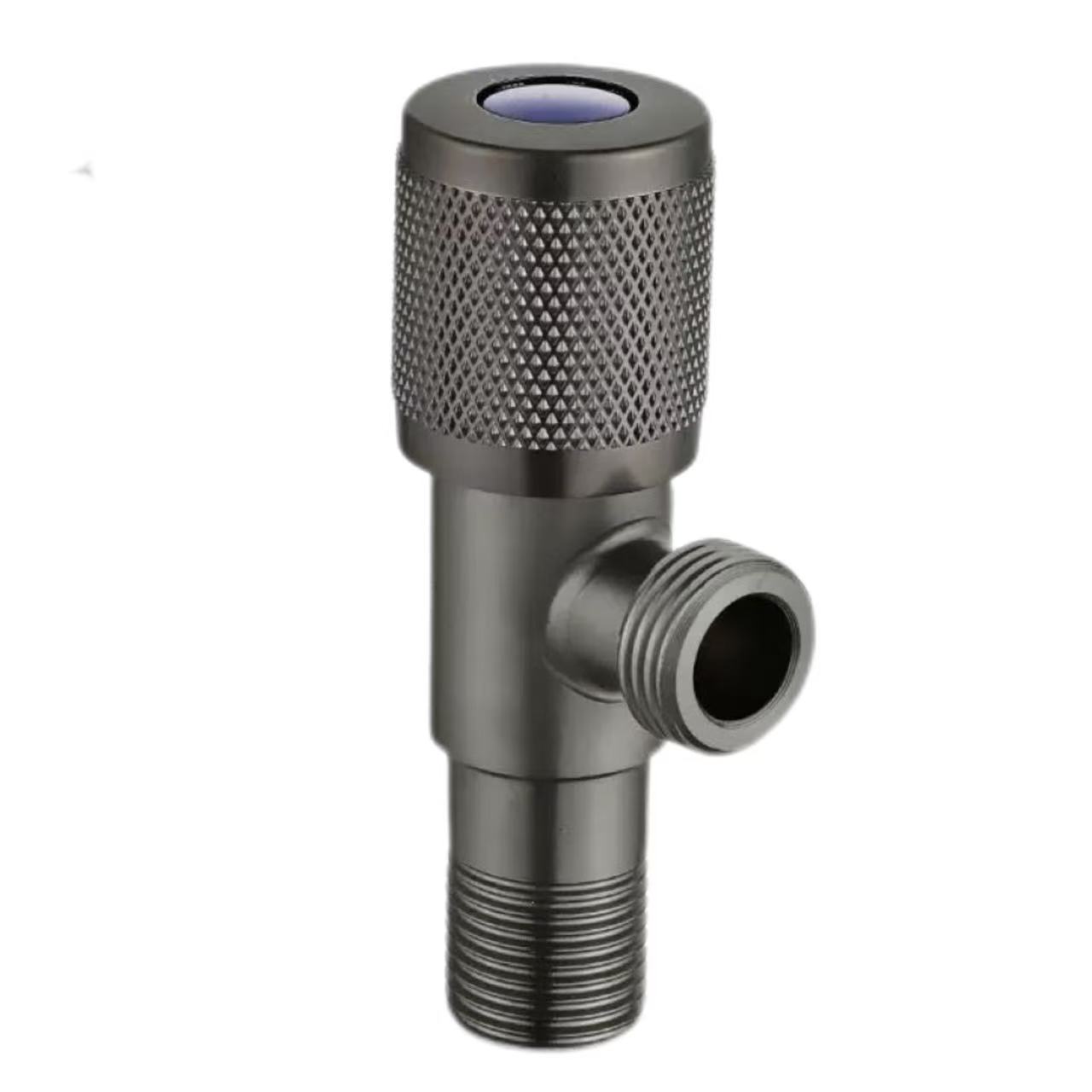 Gunmetal Knurled Handle ունիվերսալ տաք և սառը ջրի մուտքային փական