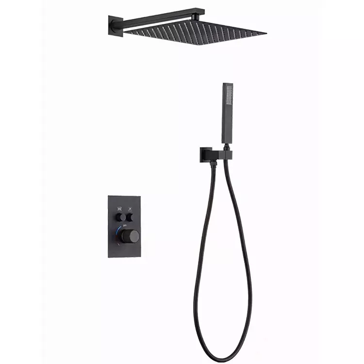 In-Wall Square Overhead Ճնշման Ցնցուղի Գլուխ